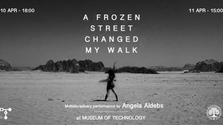 A frozen street changed my walk-poster