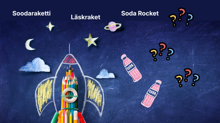 Illustrationsbild av en sodaraket.